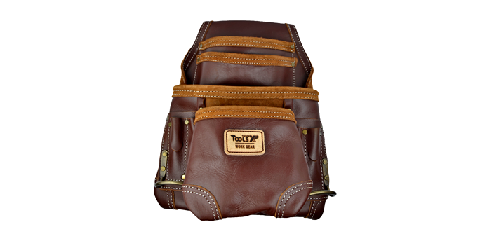 Full Grain Leather Rigger Bag - 10 Pockets
