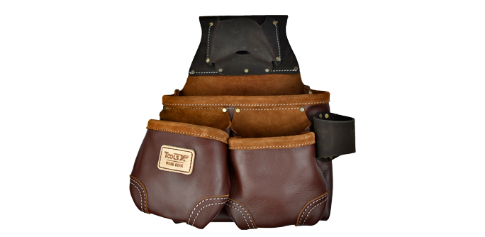 Full Grain Leather Tool Pouch - 10 Pockets