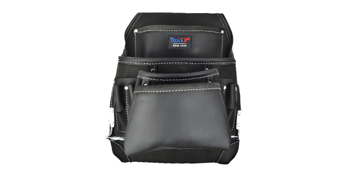 Full Grain Leather Rigger Bag - 10 Pockets